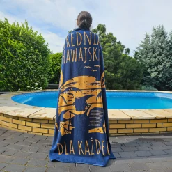 Kapitan Bomba Bardzo duży ręcznik plażowy – Domino Jachaś – 100x160cm > Gadżety|Sportowe