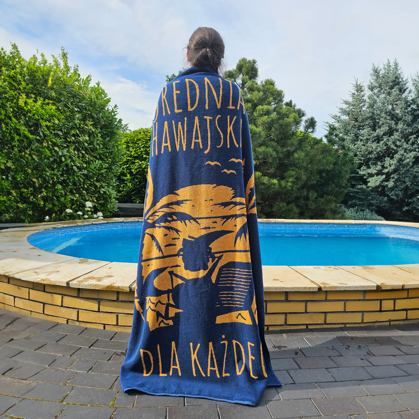 Kapitan Bomba Bardzo duży ręcznik plażowy – Domino Jachaś – 100x160cm > Gadżety|Sportowe