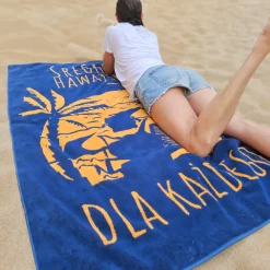 Kapitan Bomba Bardzo duży ręcznik plażowy – Domino Jachaś – 100x160cm > Gadżety|Sportowe