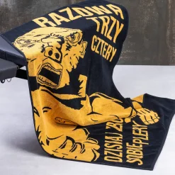 Kapitan Bomba Blok Ekipa | duży ręcznik kąpielowy 140×70 | żółto czarny – Spejson | nowy kolor! > Gadżety|Sportowe
