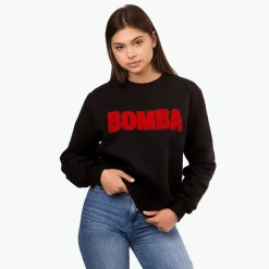 Kapitan Bomba Buza czarna, haft BOBA – czerwony > Bluzy