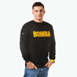 Kapitan Bomba Buza czarna, haft BOBA – żółty > Bluzy
