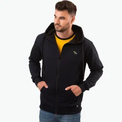 Kapitan Bomba Buza rozpinana dark navy, haft kurvinox żółty > Bluzy