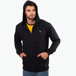 Kapitan Bomba Buza rozpinana dark navy, haft kurvinox żółty > Bluzy