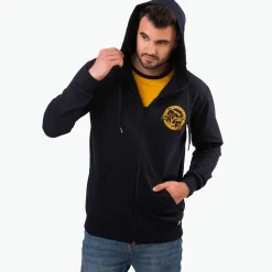 Kapitan Bomba Buza rozpinana dark navy, Kurvinox żółty PREIU > Bluzy