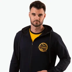 Kapitan Bomba Buza rozpinana dark navy, Kurvinox żółty PREIU > Bluzy