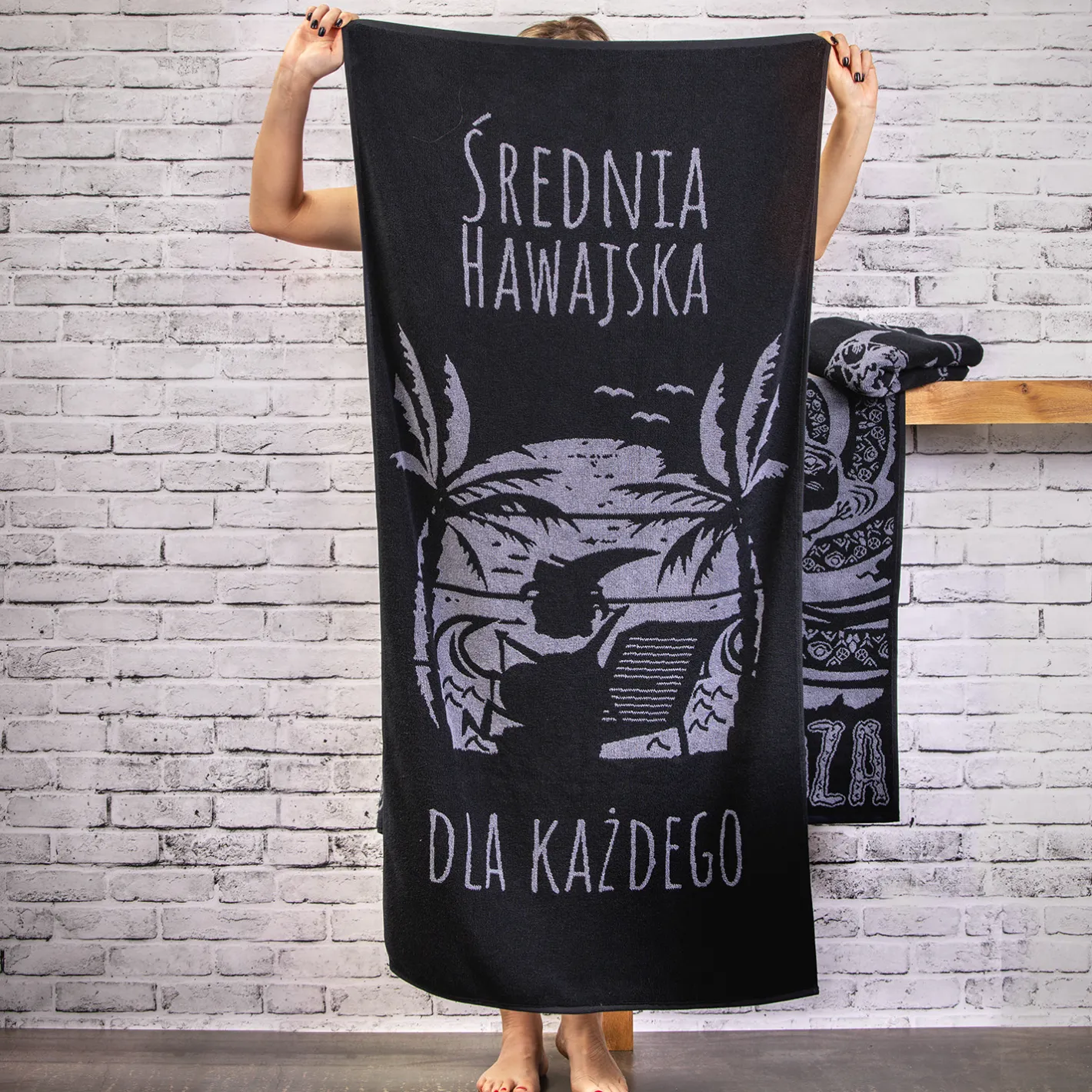 Kapitan Bomba Duży ręcznik kąpielowy | 140×70 | Średnia hawajska dla każdego | idealny na basen > Gadżety|Sportowe