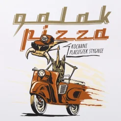 Kapitan Bomba Kozuka biała – Gaak Pizza – Głuś > Koszulki