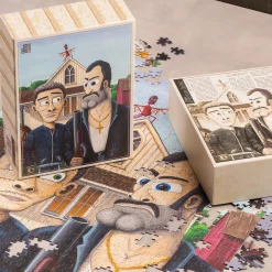Kapitan Bomba Puzzle – Egzorcysta – American Gothic – koniec amunicji – plus extra magnes. > Gadżety