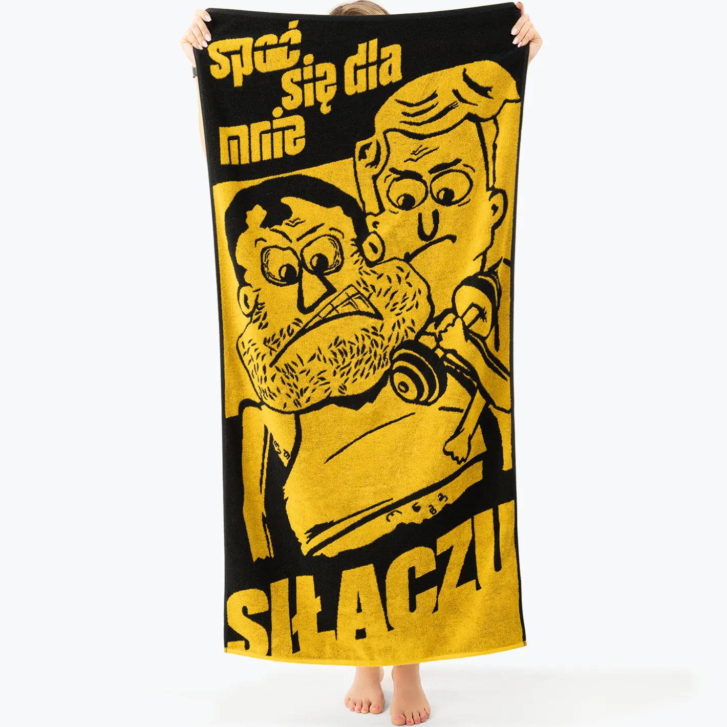 Kapitan Bomba Ręcznik | spoć się dla mnie siłaczu | 2 warianty: 140×70 lub 50×100 > Gadżety|Sportowe